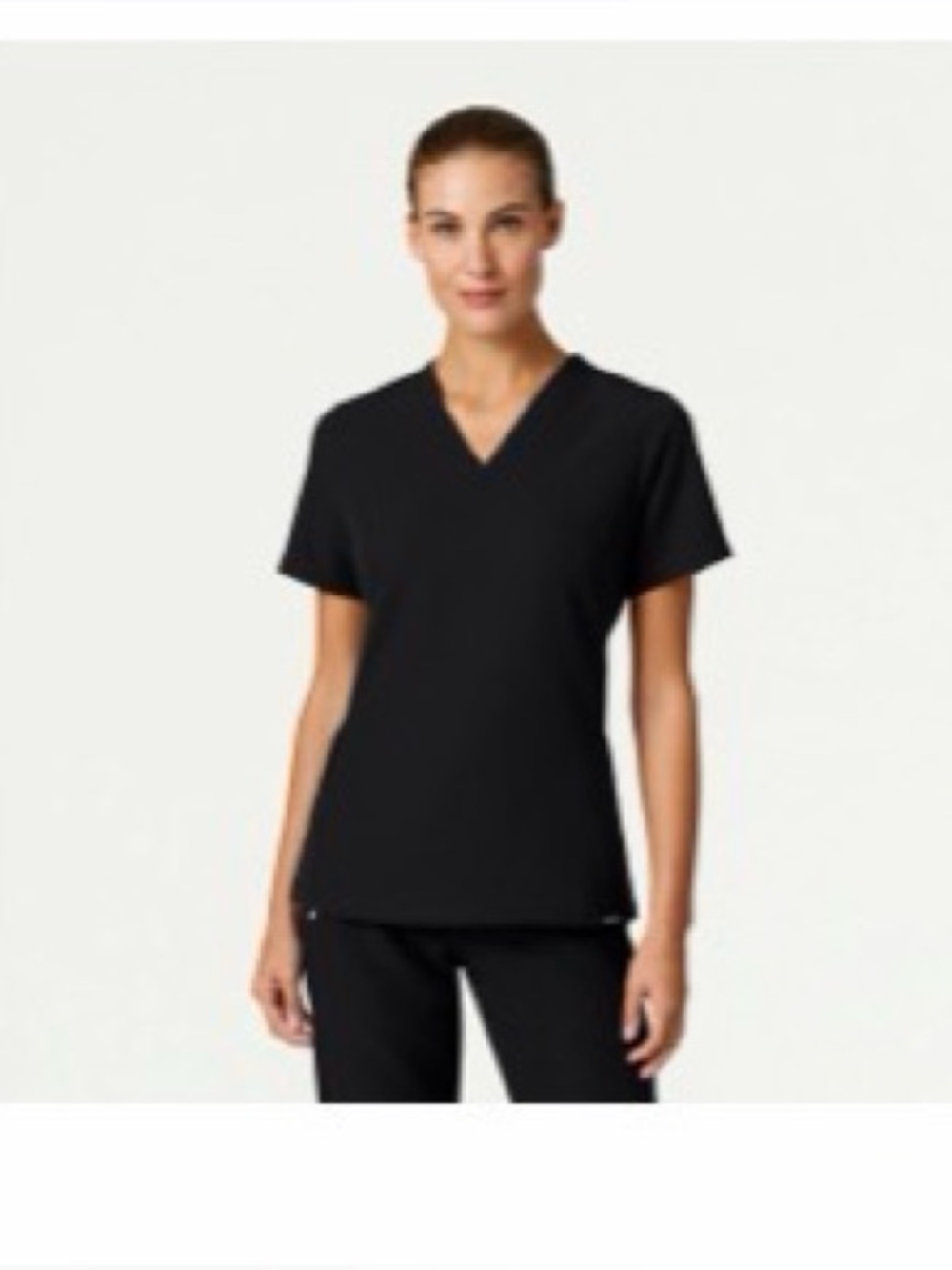 Jaanuu black Carte Slim 2-Pocket Scrub Top x4